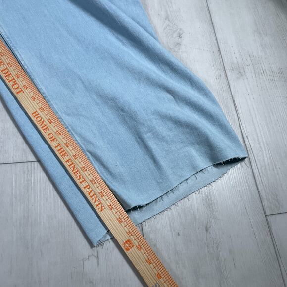 NWT Anthropologie Maeve 20W Ettie High Rise Crop Wide Leg Pant Light Blue Jeans - Picture 9 of 14